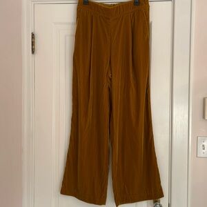 Velvet wide leg pants